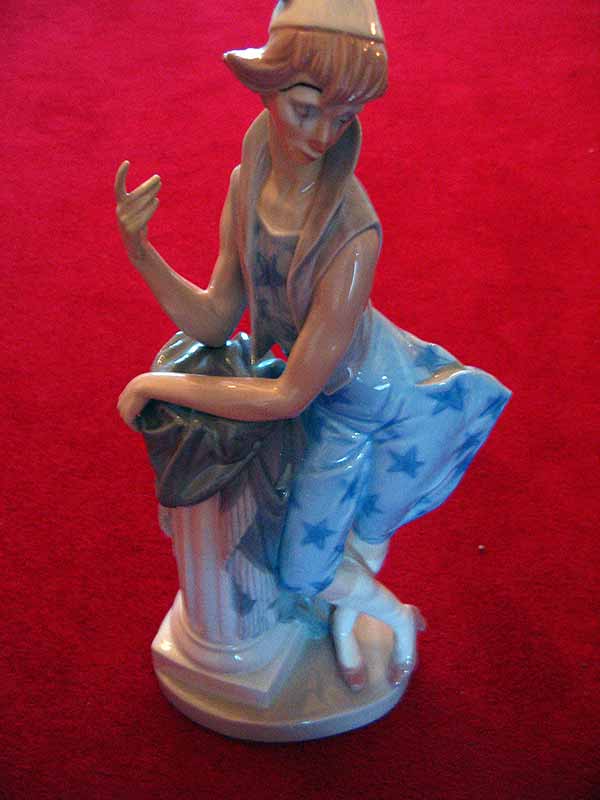 Lladro Clown Figure Restoration - After Lladro Clown Figure Restoration - After