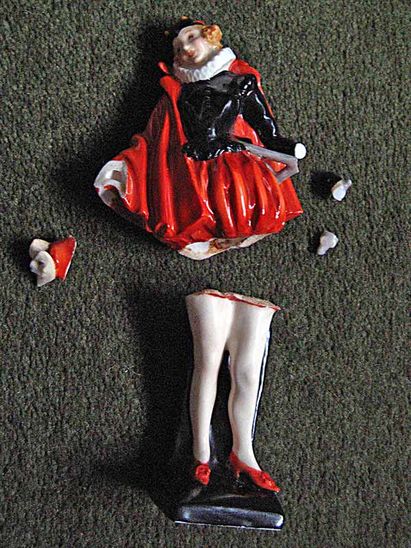 Royal Doulton 'Mephisto' Figurine Restoration - Before